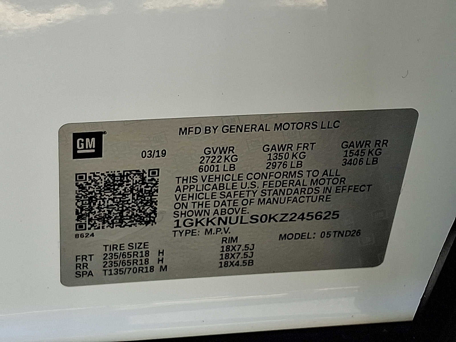 2019 GMC Acadia SLT