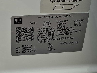 2025 Cadillac XT5 Sport