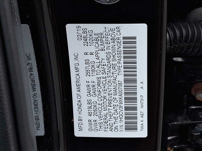 2019 Honda Accord Hybrid Touring