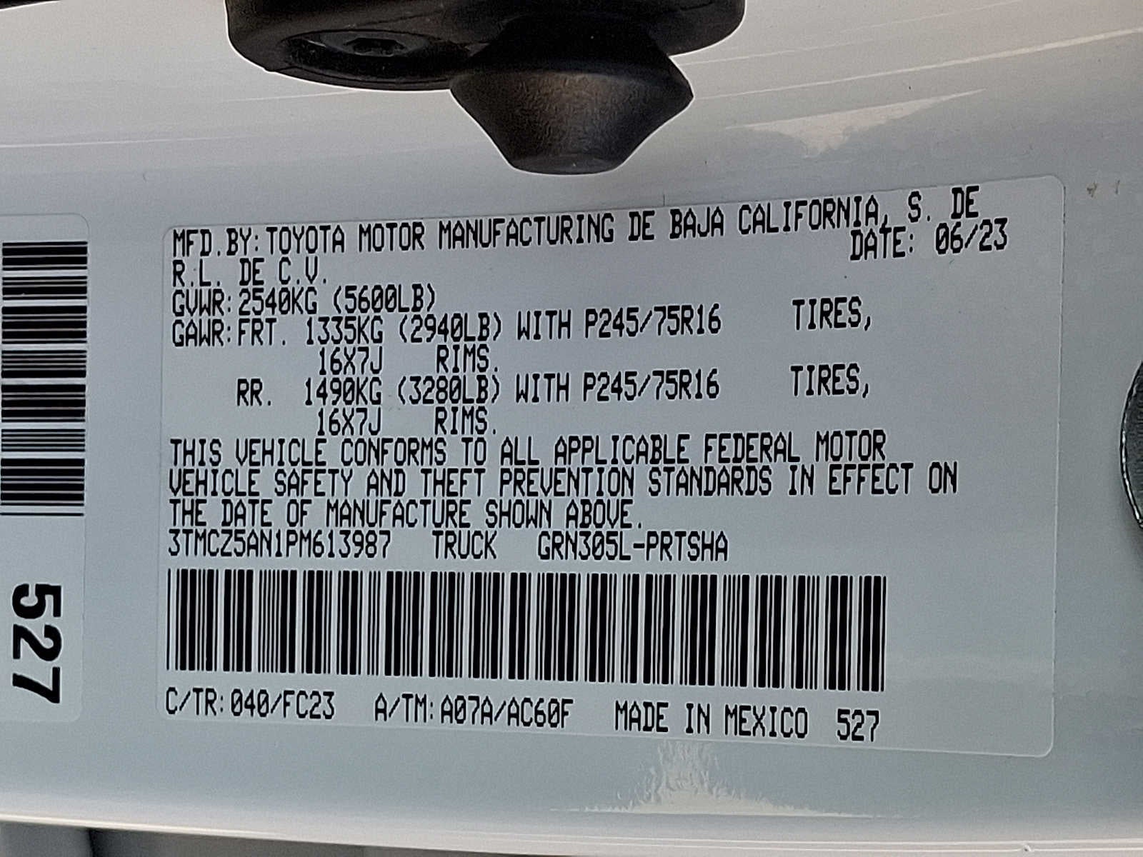 2023 Toyota Tacoma 4WD SR