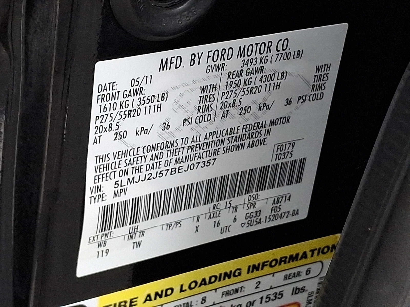 2011 Lincoln Navigator 4DR WGN 4WD