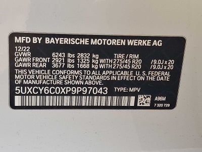 2023 BMW X6 xDrive40i