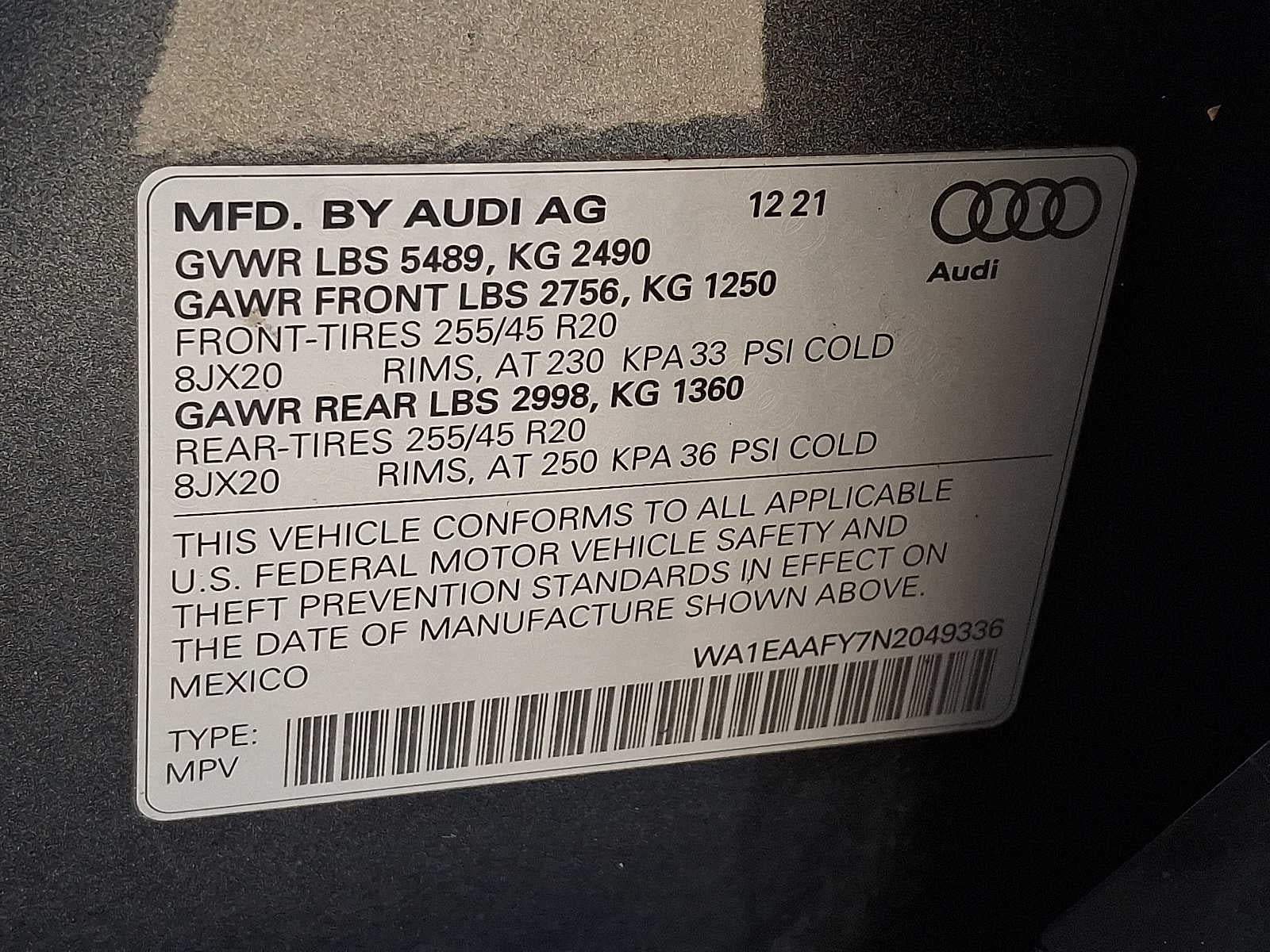 2022 Audi Q5 S line Premium Plus