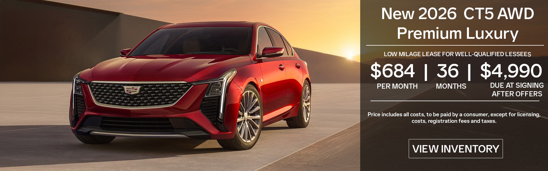 Lowest CT5 lease in America